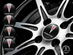 Pontiac Style Autocollant Bombé Logos Jantes de Luxe